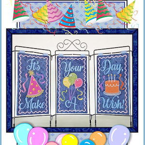 It&#39;s Your Day Table Top Display Machine Embroidery Pattern, From Janine Babich Designs NEW, See Details and Pictures Below for more Info!