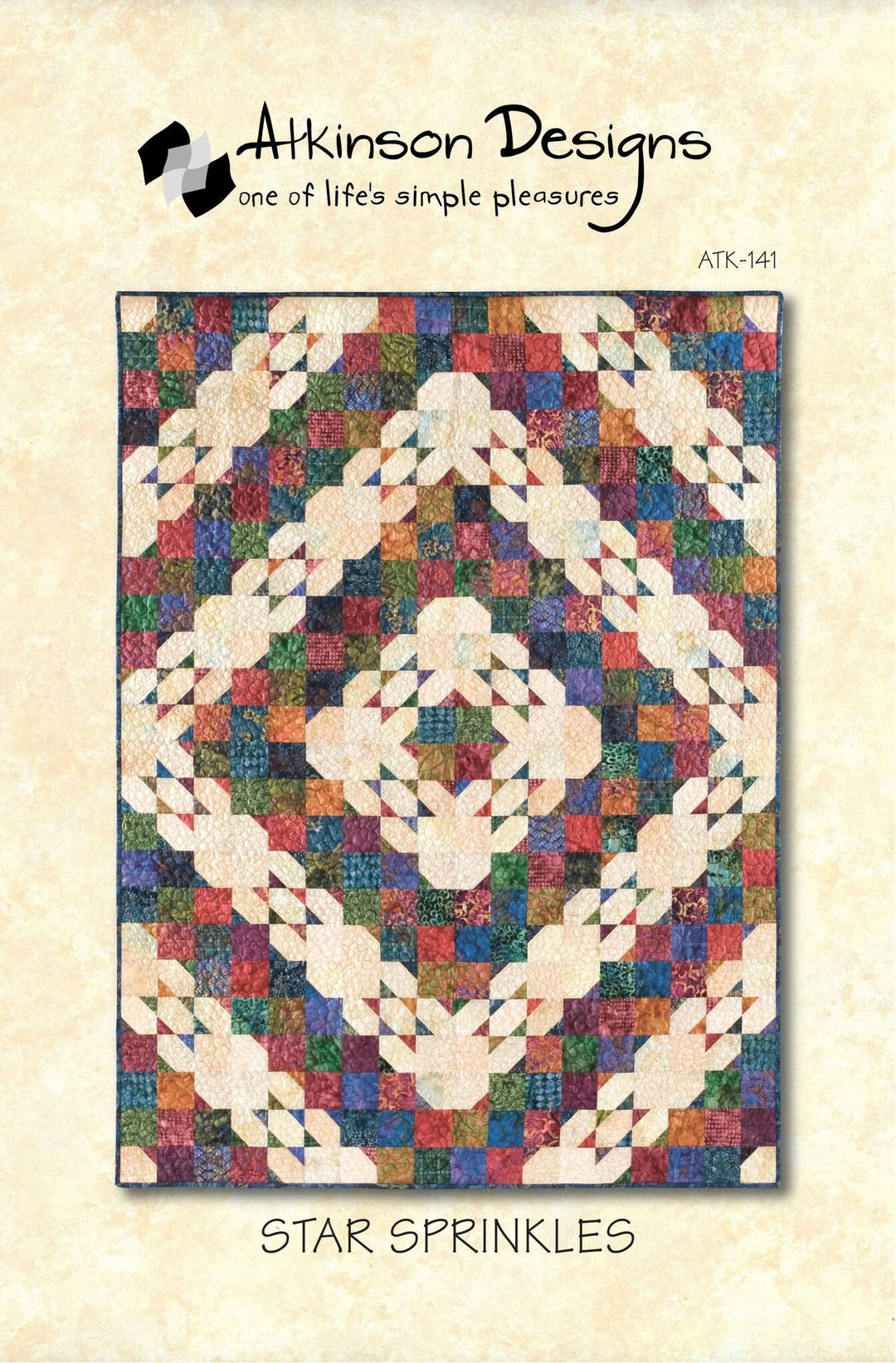 Star Sprinkles Quilt Quilting Pattern From Atkinson Designs BRAND NEW