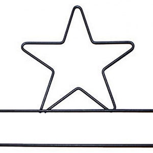 24 Inch Star Shaped Project Holder or Quilt Hanger Dark Gray Metal Split Bottom Style From Ackfeld Manufacturing BRAND NEW, See Description