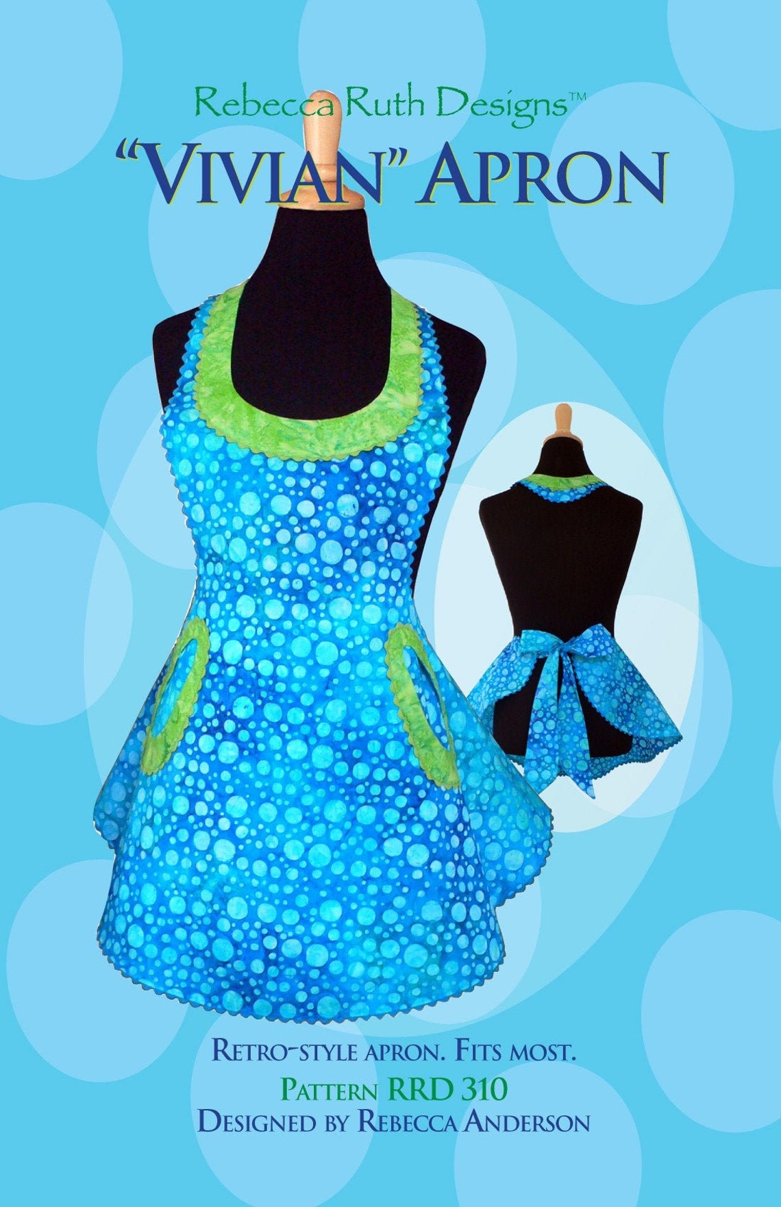 Rebecca Ruth Designs Vivian Apron Sewing Pattern From Rebecca Ruth Designs BRAND NEW, Please ...