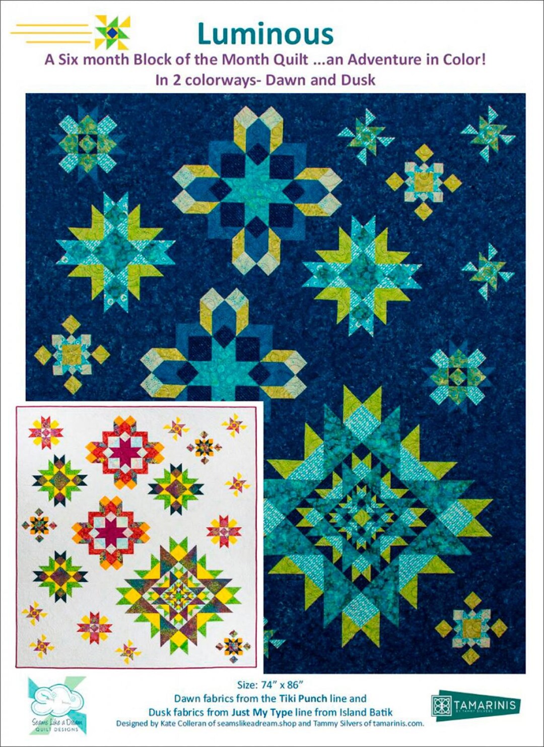 Luminous Quilting Pattern by Formerly Seams Like A Dream From Kate ...
