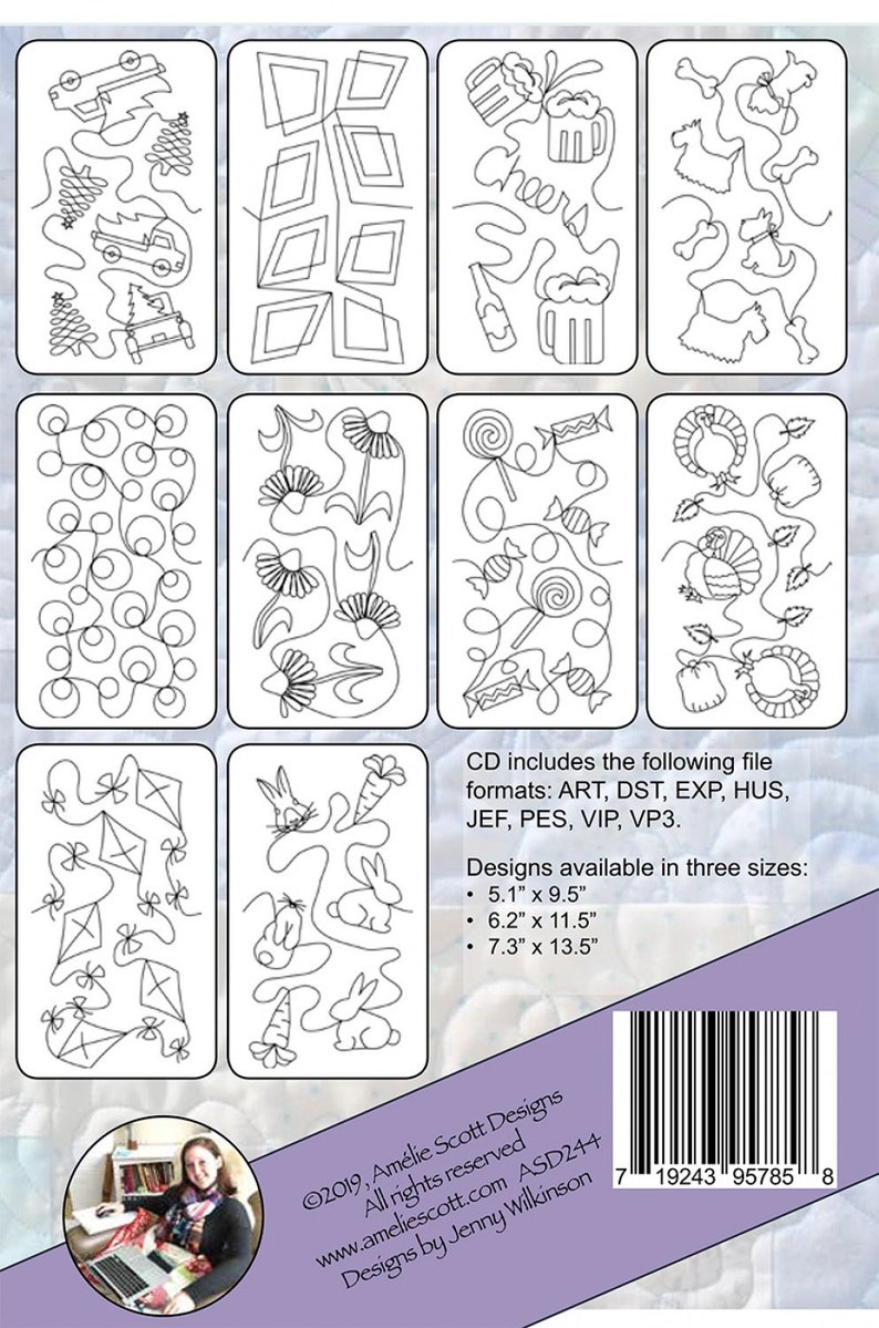 Expansion Pack 11 Edge to Edge Quilting on Your Embroidery - Etsy