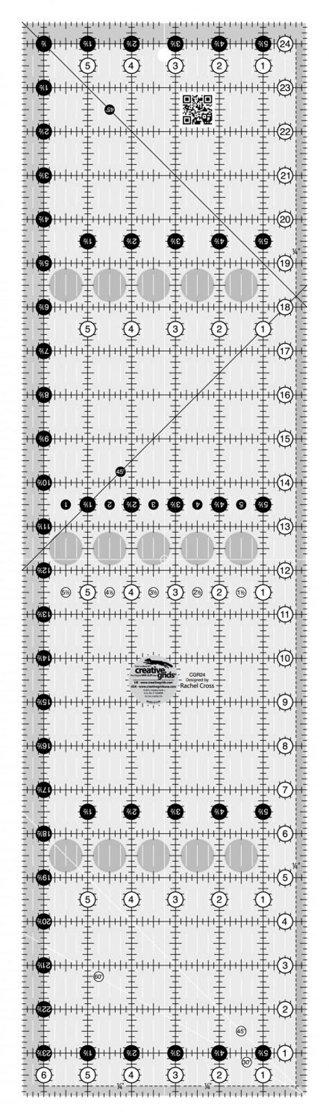 Quilt Ruler 6 1/2in X 24 1/2in Quilting Tool Template From Creative ...