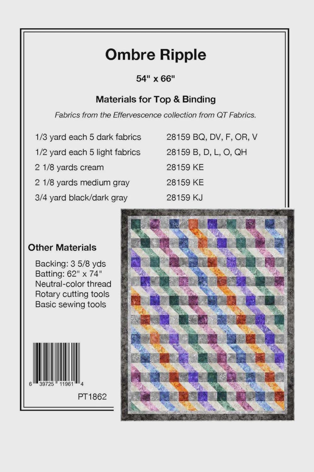 Pines Collection Ripple Rug Ombre Ripple Quilt Quilting Pattern, From Pine Tree Country Quilts ...