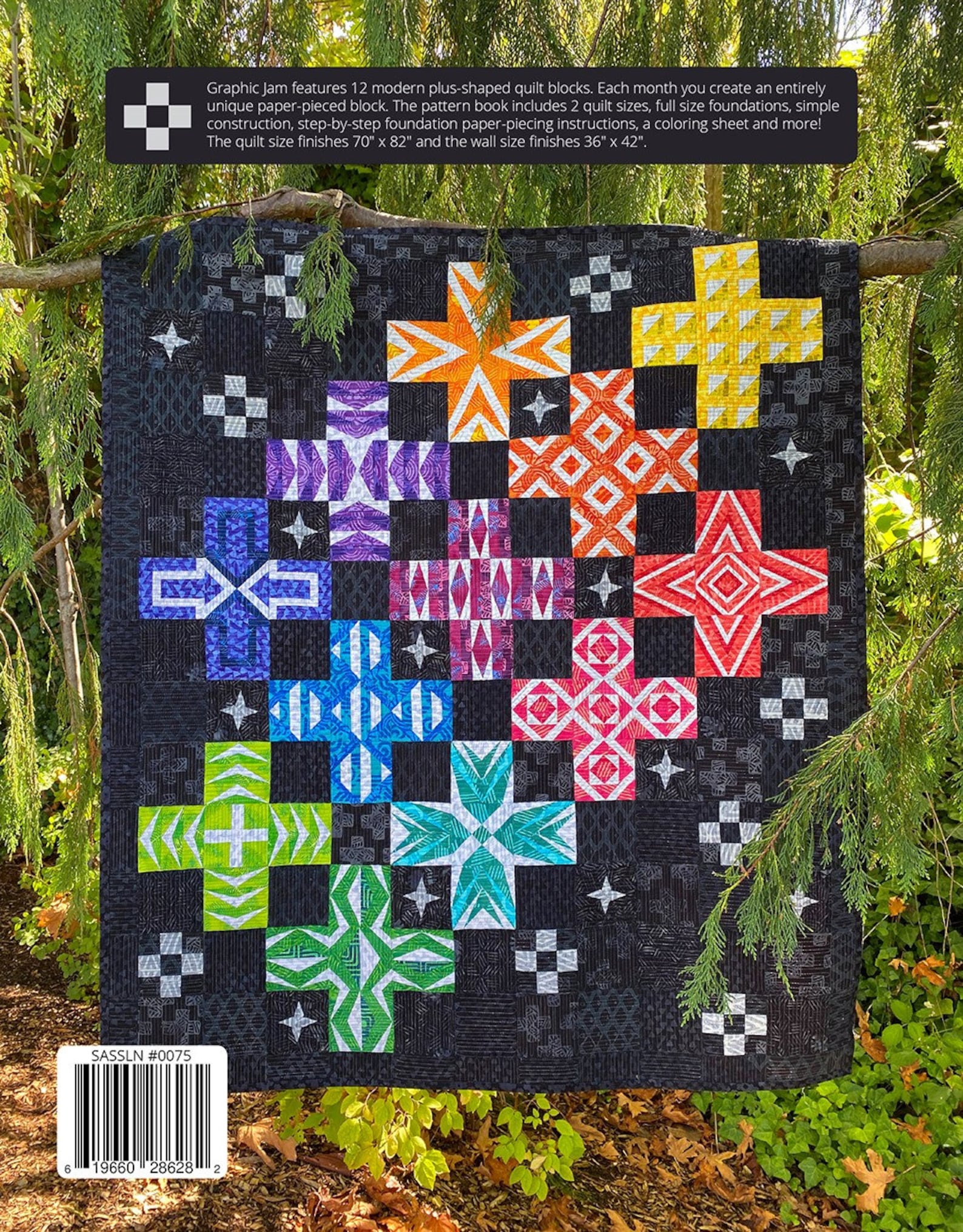Graphic Jam BOM Quilt Quilting Pattern by Sassafras Lane Etsy