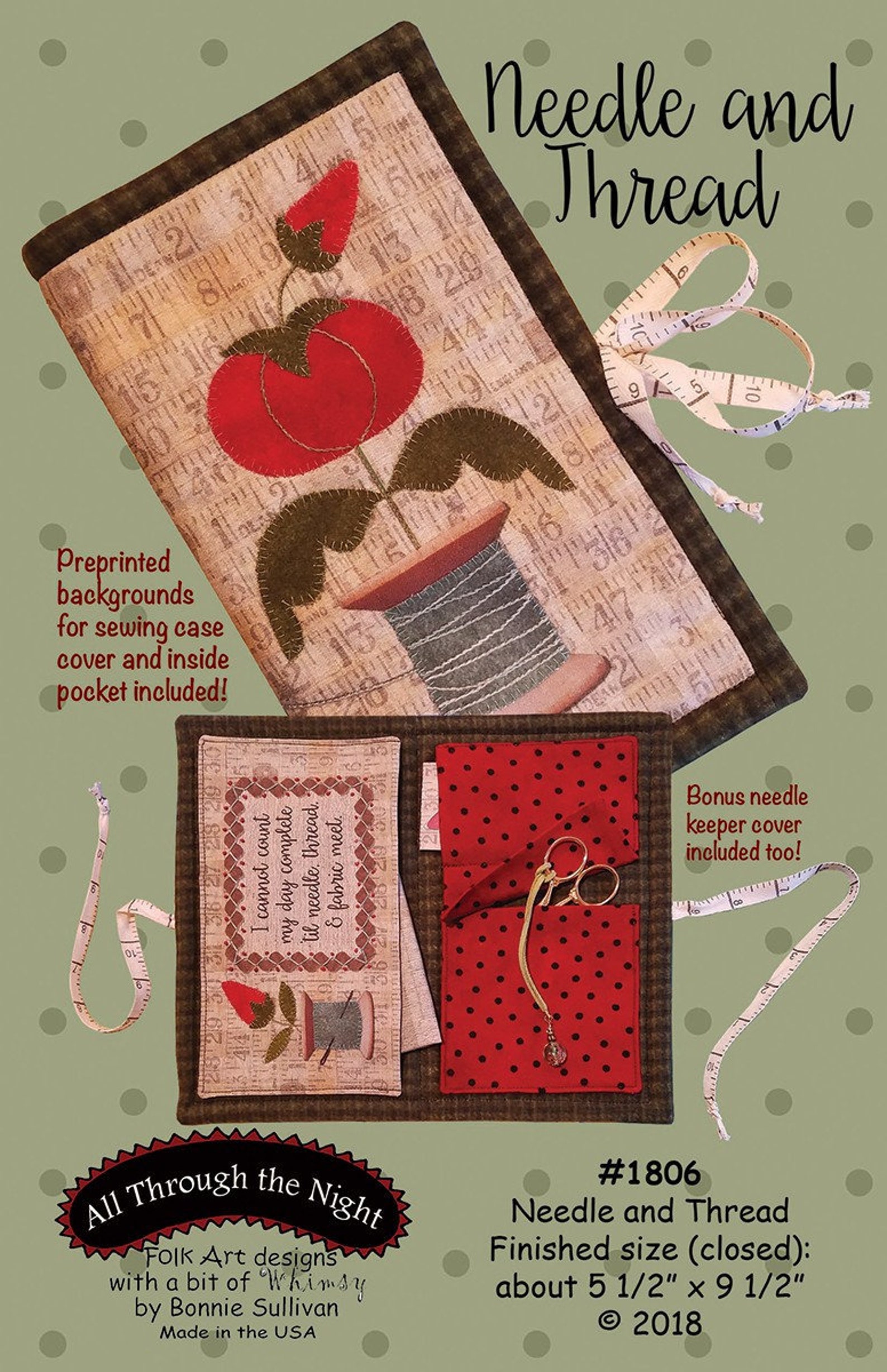Needle and Thread Sewing Case Pattern From All Through the Night BRAND ...