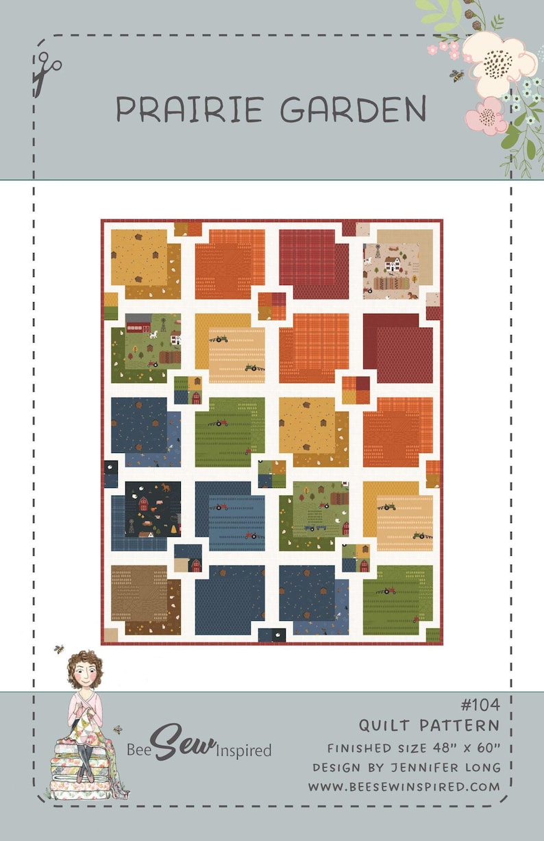 Prairie Garden Quilt Quilting Pattern, From Bee Sew Inspired and Sew A ...