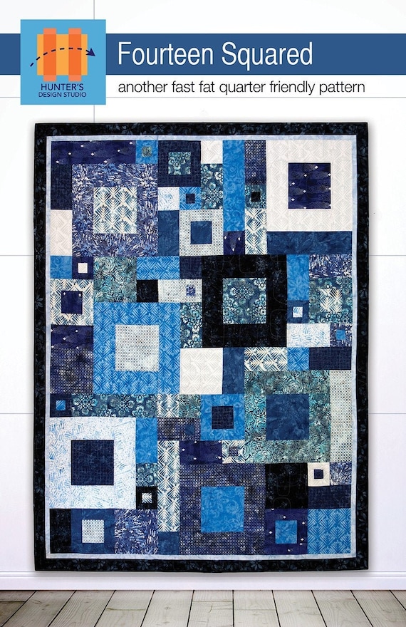 Fourteen Squared Quilt Quilting Pattern From Hunter's Design Studio NEW,  Please See Description and Pictures For More Information!