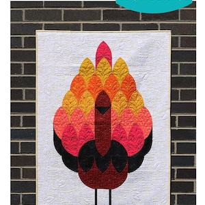 May include: A colorful patchwork turkey quilt pattern with the text "POSH Gobble" and "Sew Kind of WONDERFUL" in the top left and right corners. The pattern is labeled "#461" and "QCR -mini- Pattern" in the bottom left and right corners.