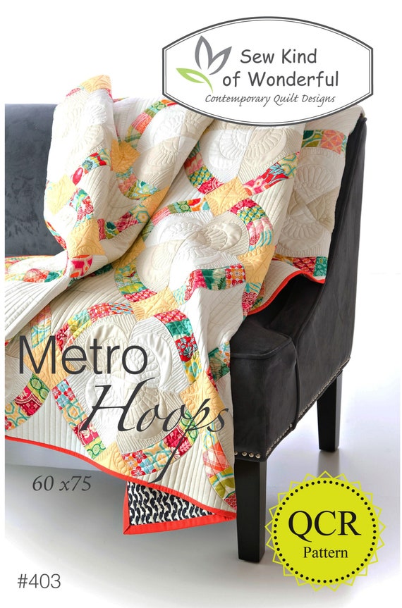 QCR Metro Hoops Quilt A Pieced Quilting Pattern by Sew Kind Etsy