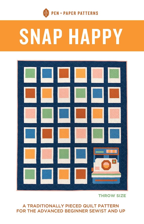 Snap Happy Quilt Printed Pattern Snap Happy Quilt Printed Pattern