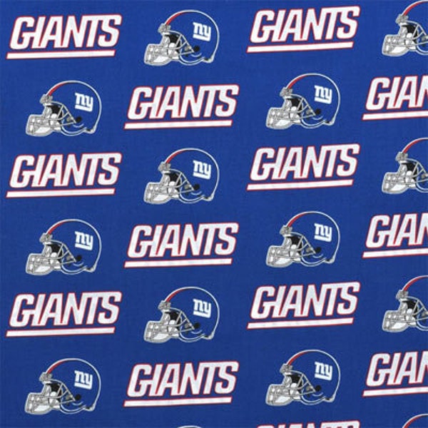 Sold Any Length, NFL New York Giants Football Team Cotton Fabric Priced By The HALF Yard, From Fabric Traditions NEW, See Description