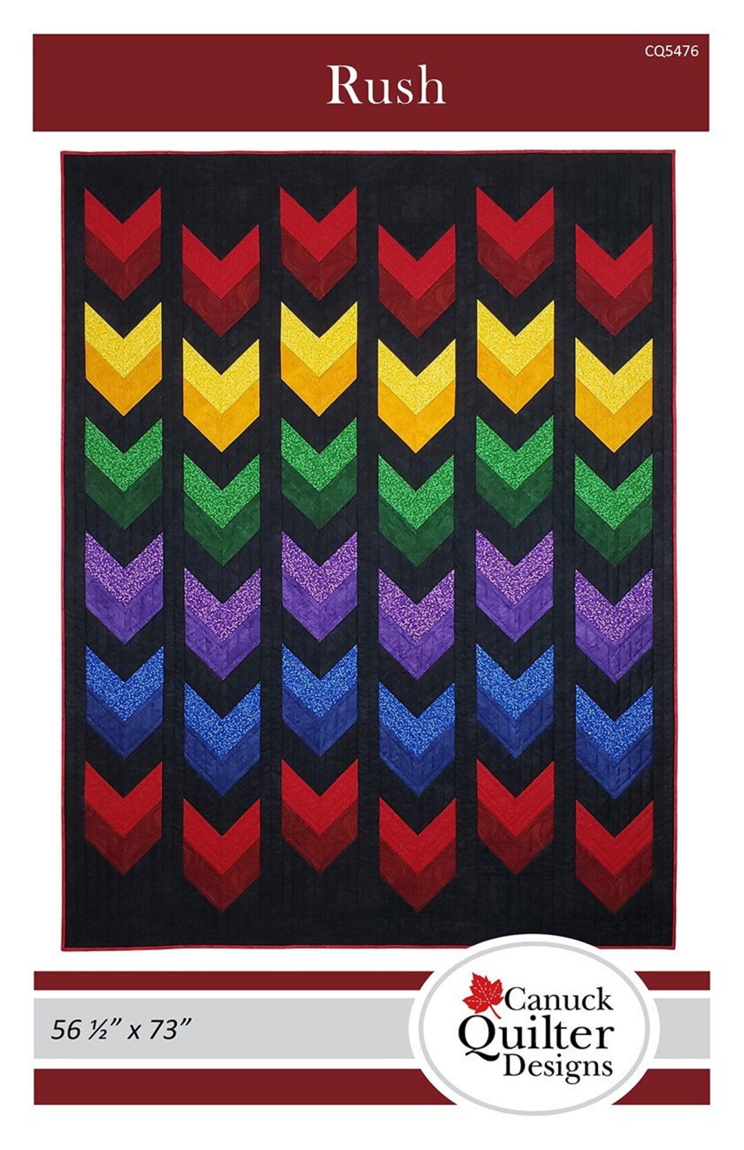 Rush Quilt Quilting Pattern, From Canuck Quilter Designs BRAND NEW