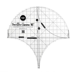 Patterns For Clammy Ruler The Fat Quarter Clammy Acrylic Template Quilting Ruler, 16 Inch in Size ...