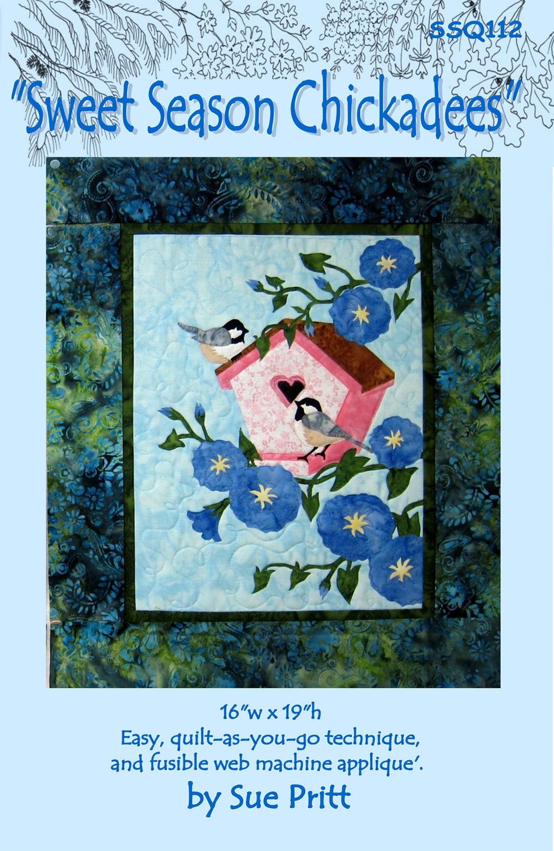Quilt Magic DIY Chickadee Wall Hanging Kit - 6x6 Inch, No Sewing Required - View #2