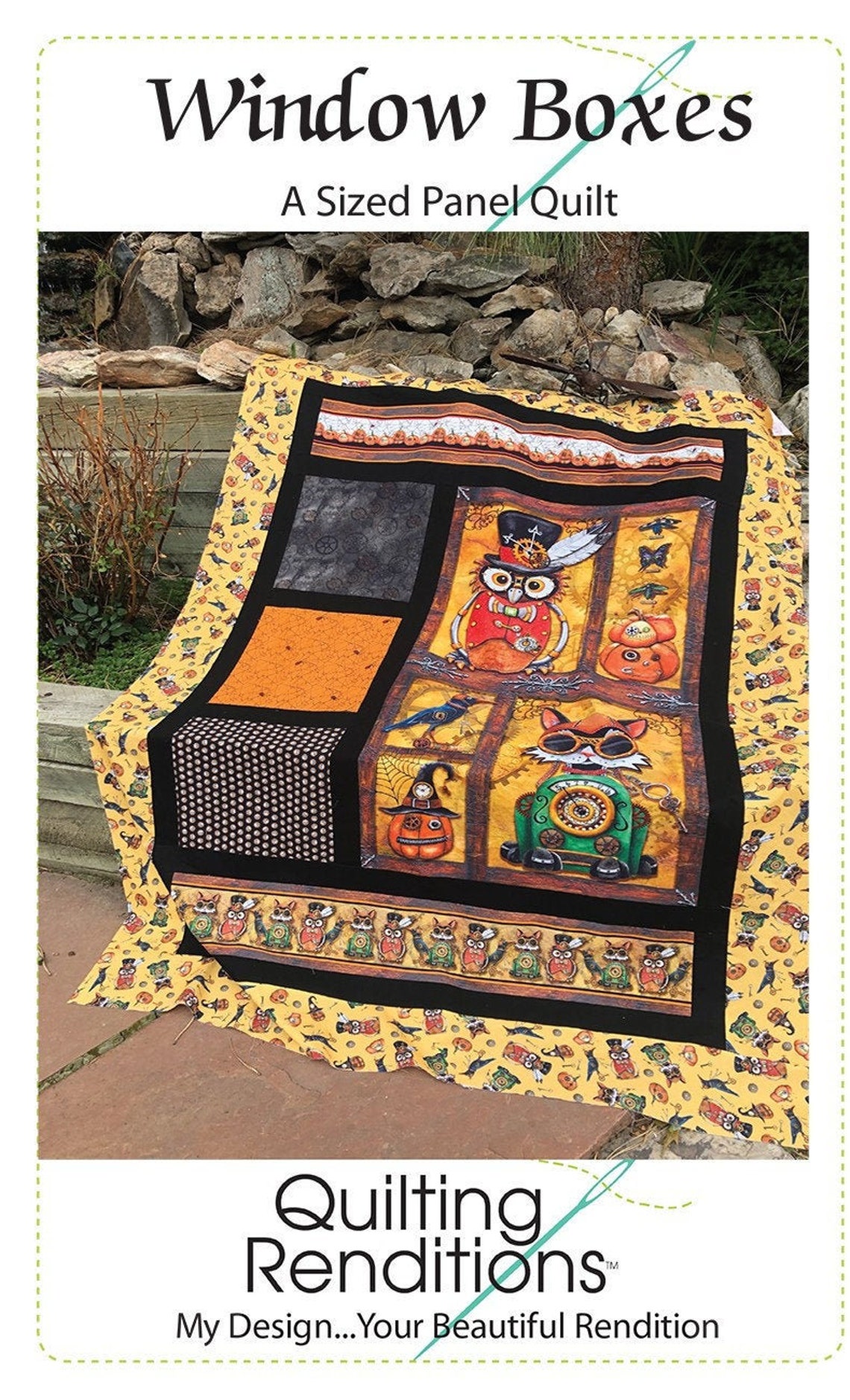 Window Boxes Quilt Quilting Pattern From Quilting Renditions Etsy