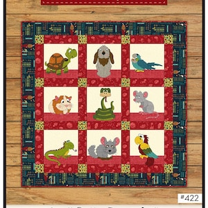 Small Critter Rescue Quilt Applique Pattern From The Whole Country Caboodle NEW, Please See Description and Pictures For More Information!