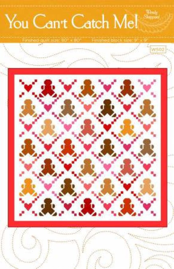You Can't Catch Me Quilt Quilting Pattern From Wendy Etsy