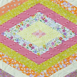 60 Degree Diamond Quilt Pattern, Postcard Project No. 17 From Jen Kingwell Designs NEW, See Item Description and Pictures For More Info!