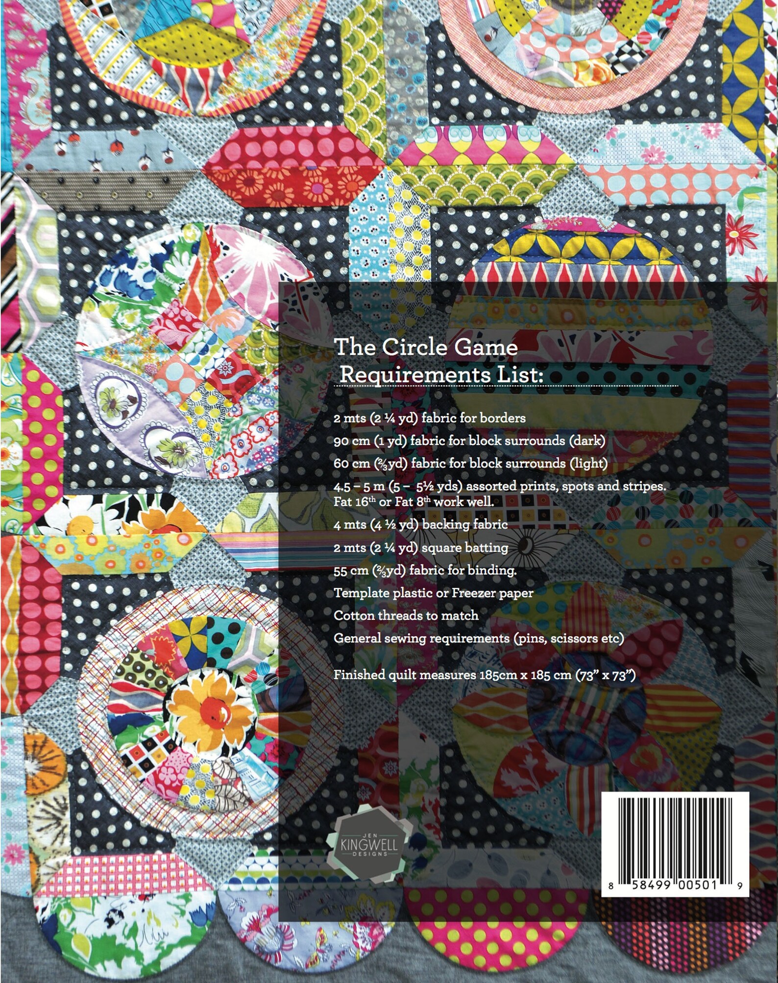 The Circle Game Quilt Quilting Pattern Booklet From Jen Etsy