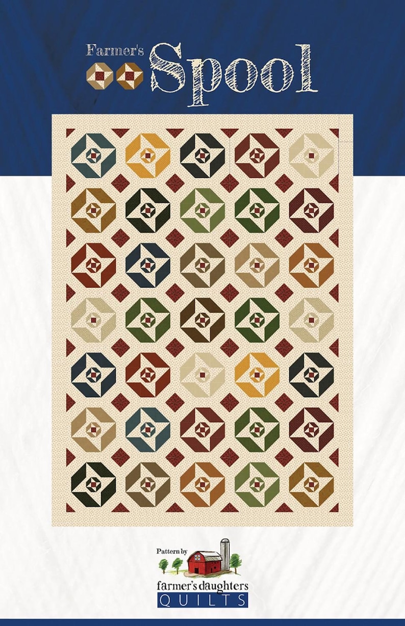 Farmer's Spool Quilt Quilting Pattern From Farmers Daughter Quilts ...