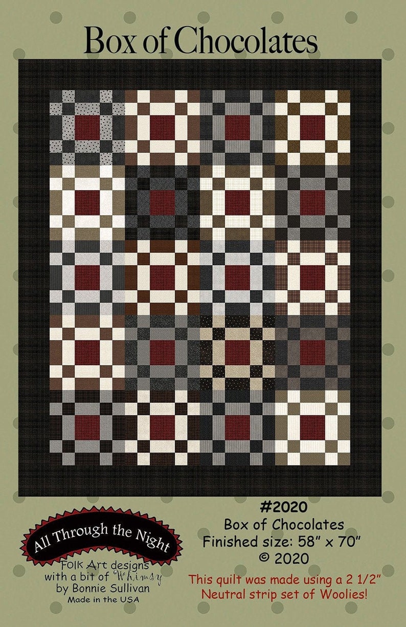 Box Of Chocolates Quilt Quilting Pattern From All Through The Etsy