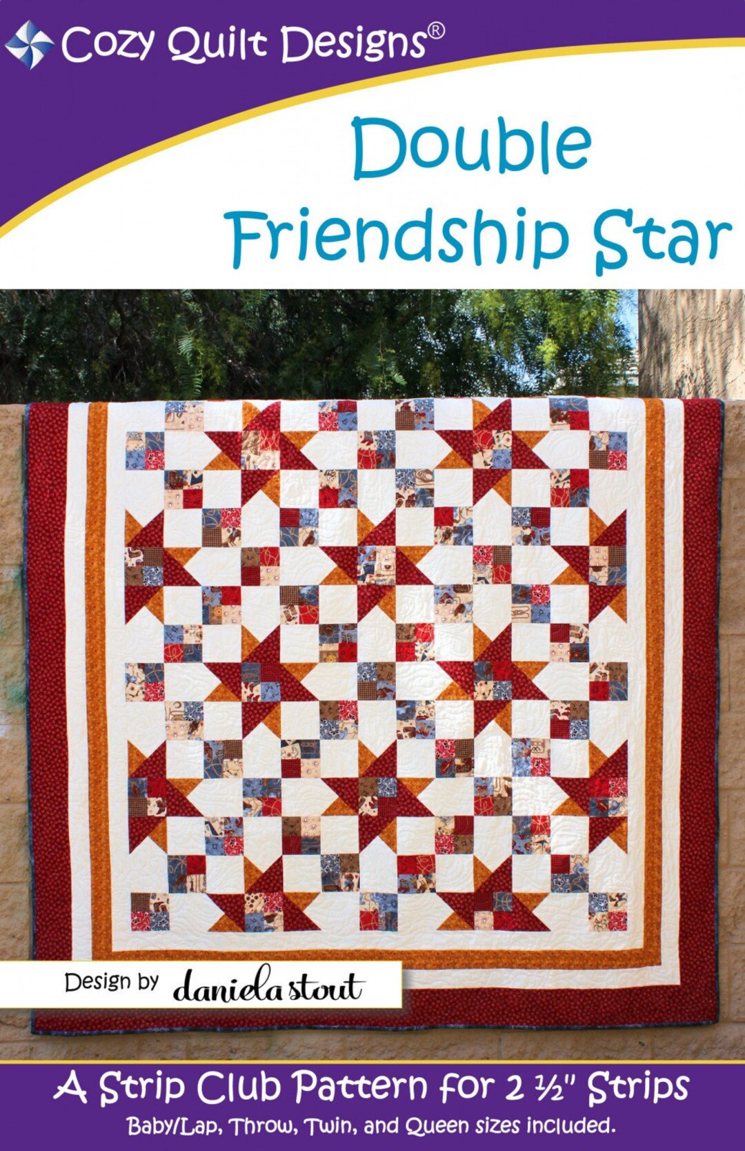 Double Friendship Star Quilt Quilting Pattern, A Cozy Strip Club
