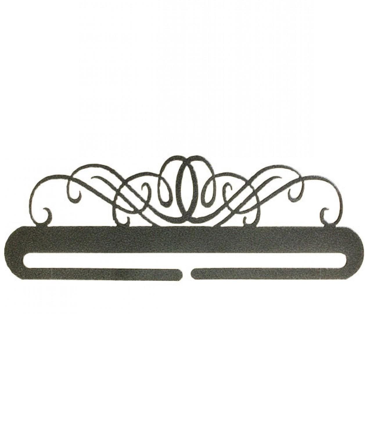 28 Inch Windy Scroll Project Holder Or Quilt Hanger Dark Gray Metal