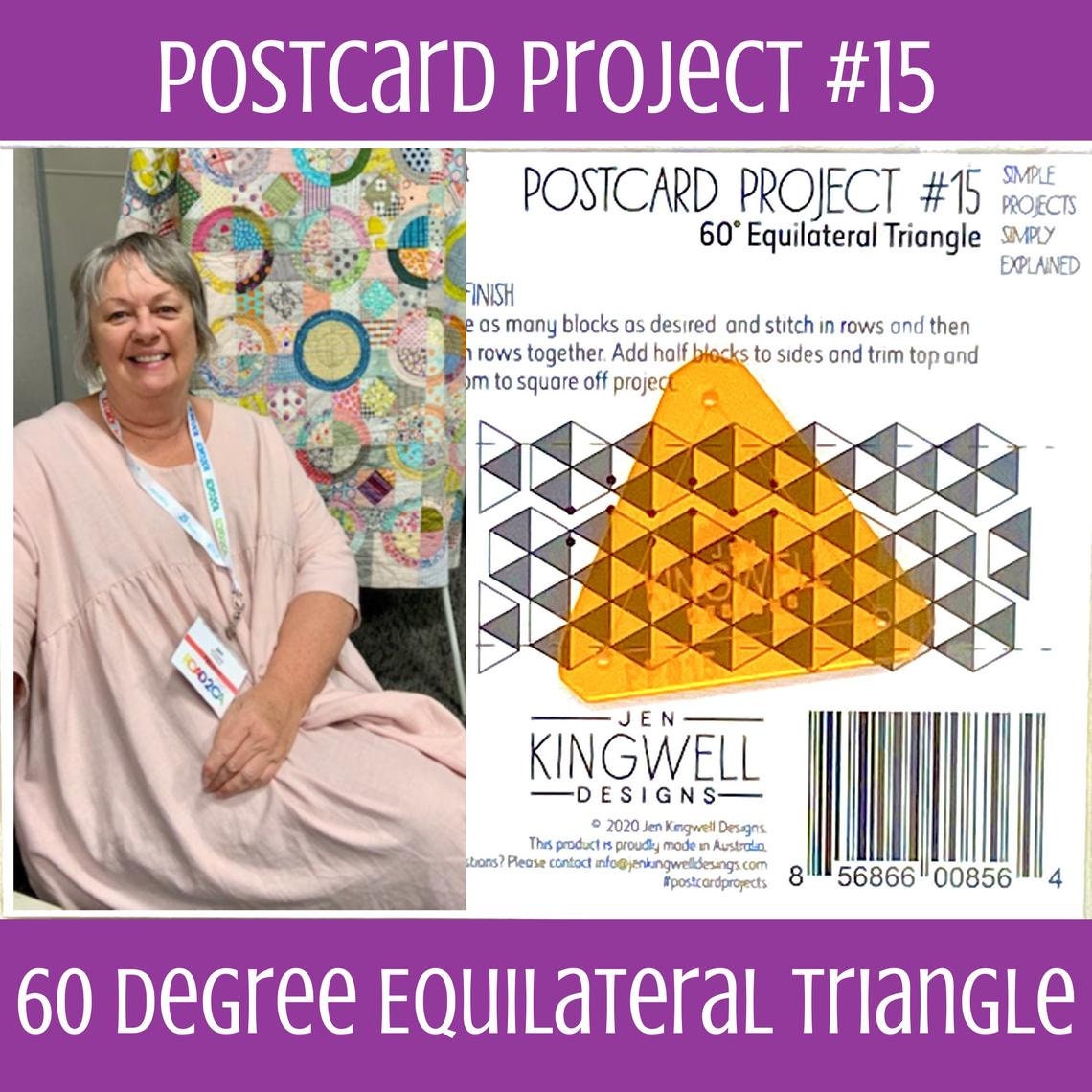 60 Degree Equilateral 8.5″ Triangle Ruler – Quilt in a Day – CREEKSIDE  QUILTS
