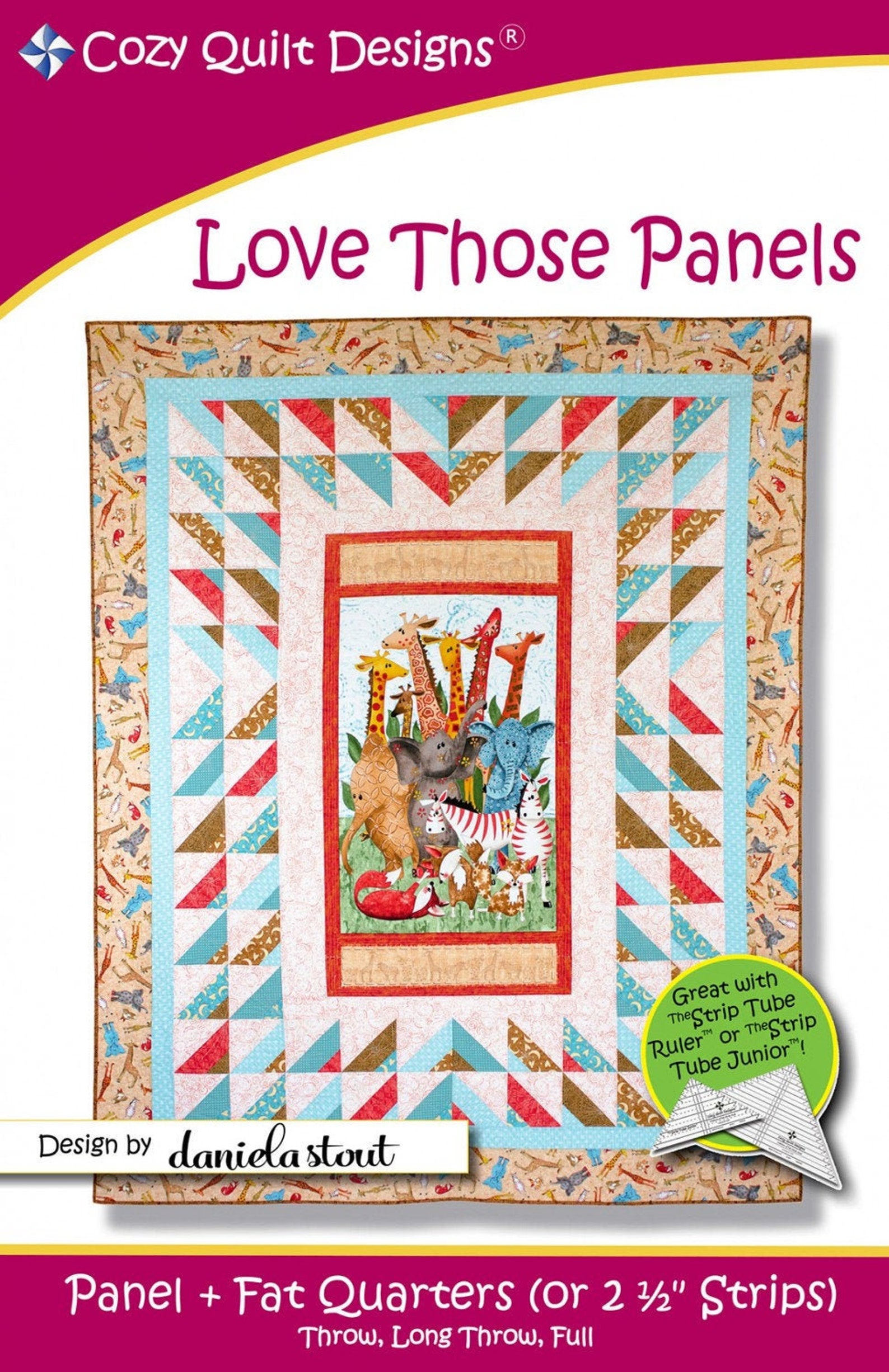 Love Those Panels Quilt Quilting Pattern From Cozy Quilt Etsy