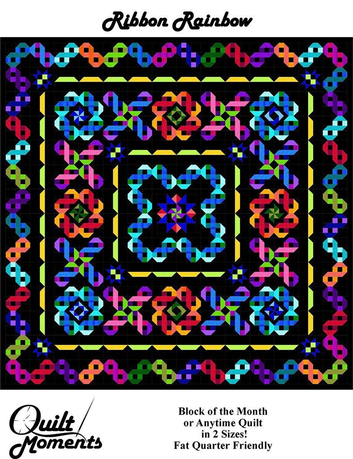 Ribbon Rainbow Quilt Quilting Pattern, From Quilt Moments BRAND NEW ...