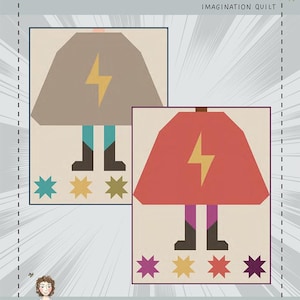 Be A Superhero Be Bold, Imagination Quilt Pattern, From Bee Sew Inspired BRAND NEW, See Description and Pictures For More Information!