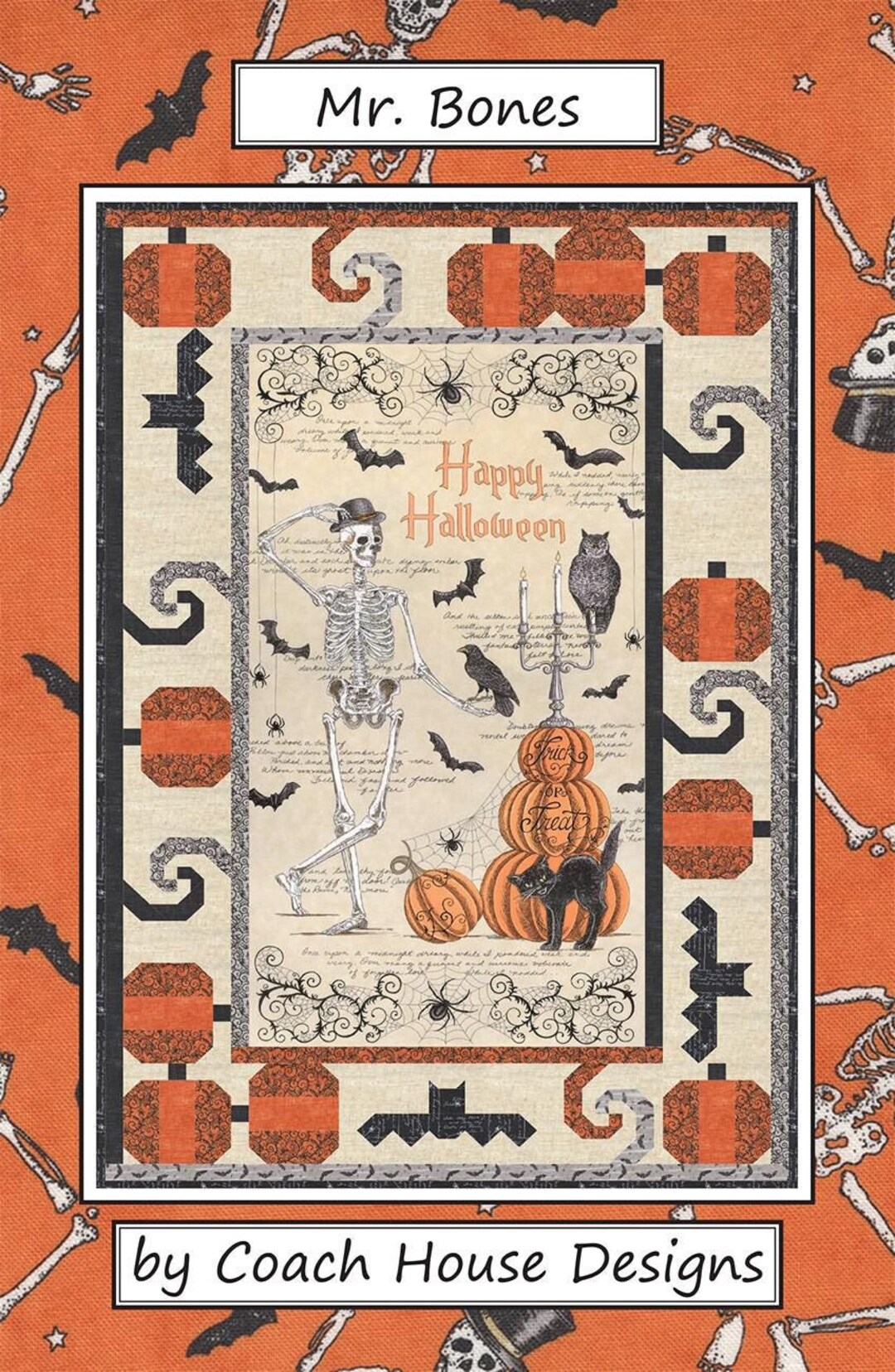 Mr. Bones Quilt Pattern From Coach House Quilt Designs BRAND NEW ...
