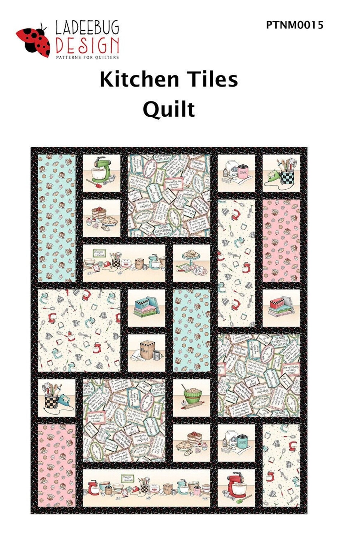 Kitchen Tiles Quilt Quilting Pattern From Ladeebug Designs Etsy