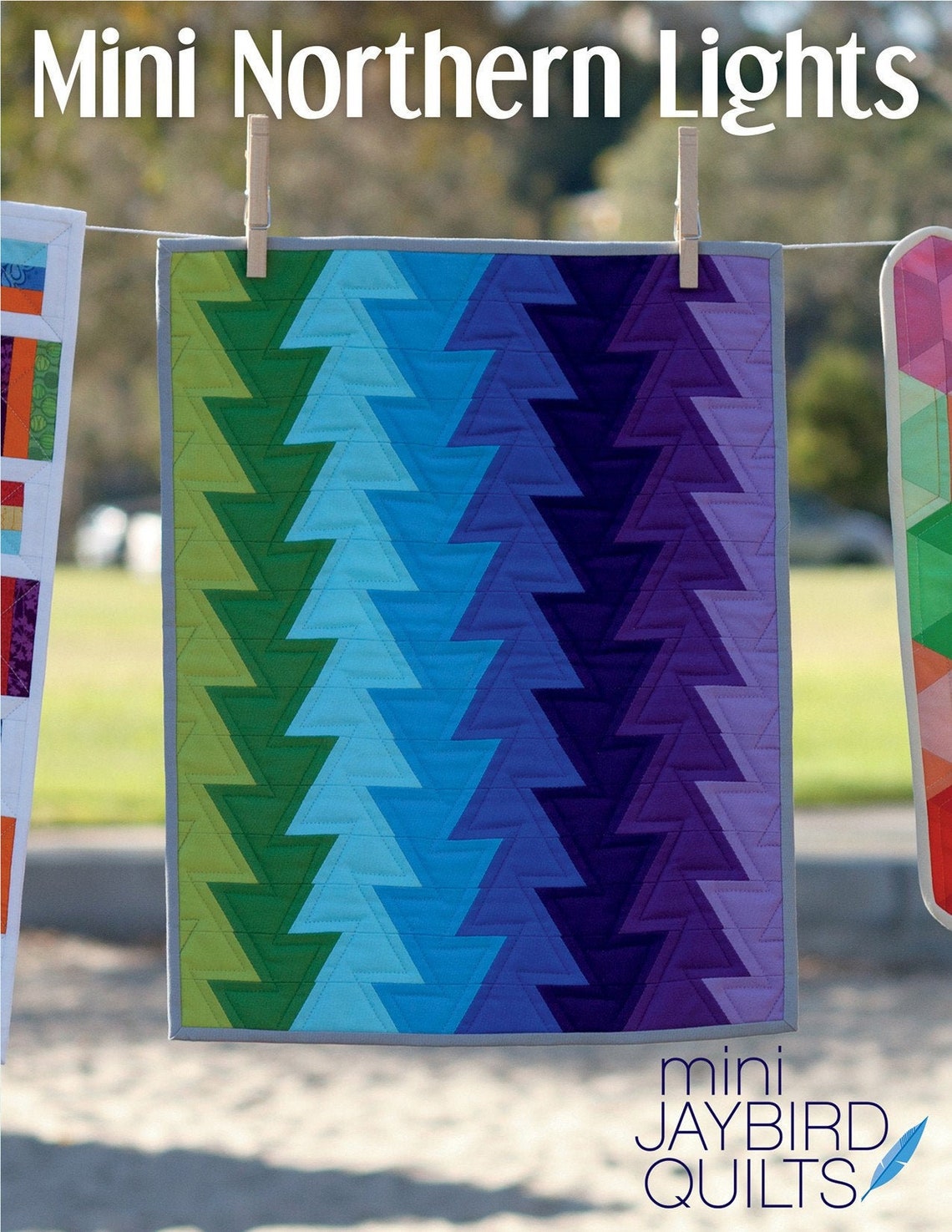 Mini Northern Lights Pieced Quilt Quilting Pattern From Jaybird Quilts ...