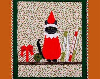 Grumpy Cat On A Shelf Quilt Quilting Pattern From Trouble And Boo Designs NEW, Please See Description and Pictures For More Information!