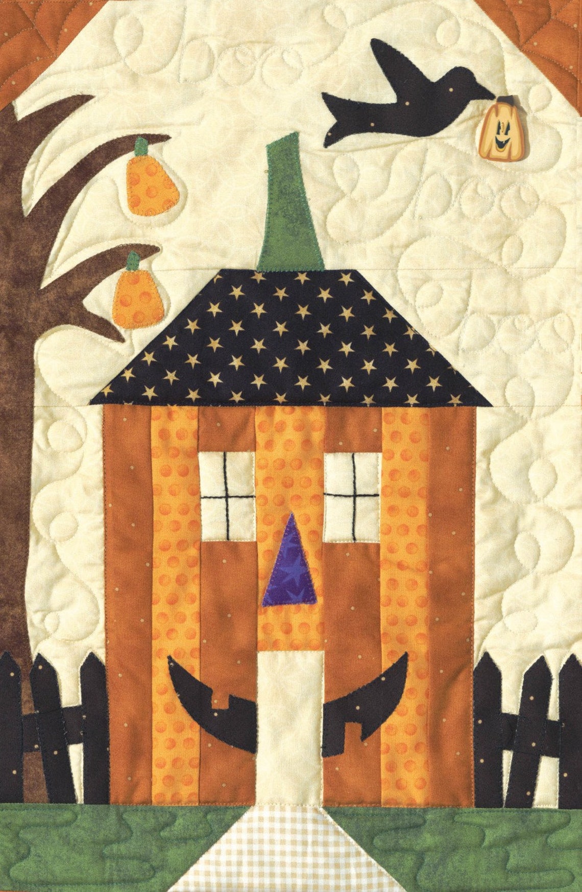 Sew Spooky Halloween, Complete Quilting and Applique Pattern Set From ...
