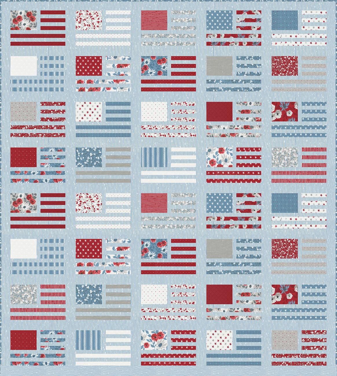 Miss Americana Quilt Quilting Pattern, From Lella Boutique Patterns ...