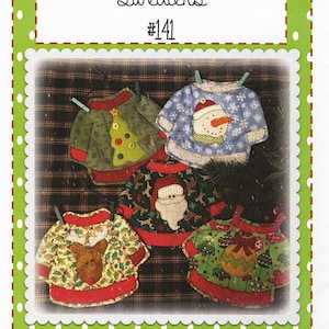 Ugly Christmas Sweaters Quilting and Sewing Pattern, From Quilt Doodle Designs NEW, Please See Description For More Information!