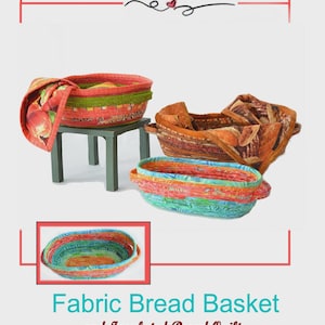 Fabric Bread Basket Sewing Pattern From Sweet Tea Girls BRAND NEW, Please See Description and Pictures For More Information!