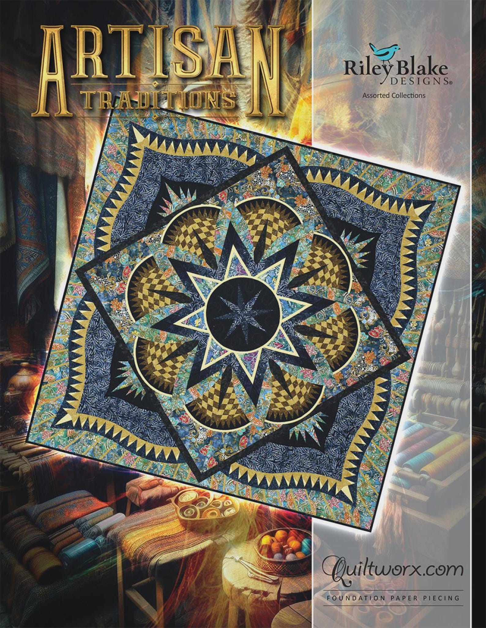 Artisan Traditions Quilt Quilting Pattern, From Quiltworx by Judy ...