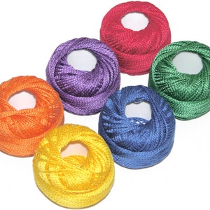 Choice Of Presencia Pearl Cotton Embroidery Floss Thread, Sampler Sets Size 8, Larger 10 Gram Balls BRAND NEW