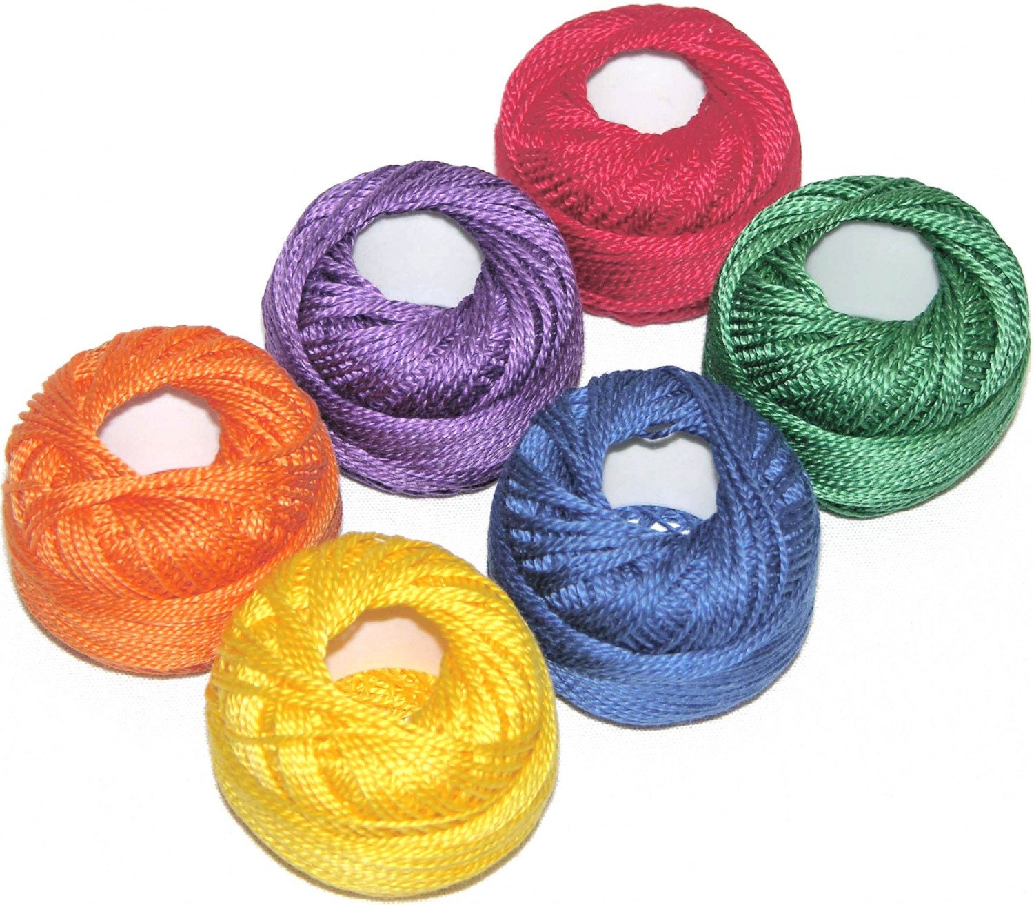6x Pearl Cotton Size 8 Thread Sampler 5g or 10g Pack Crayon, Perle Cotton  Floss, Presencia USA Thread, Quilting Floss, Perle Thread 