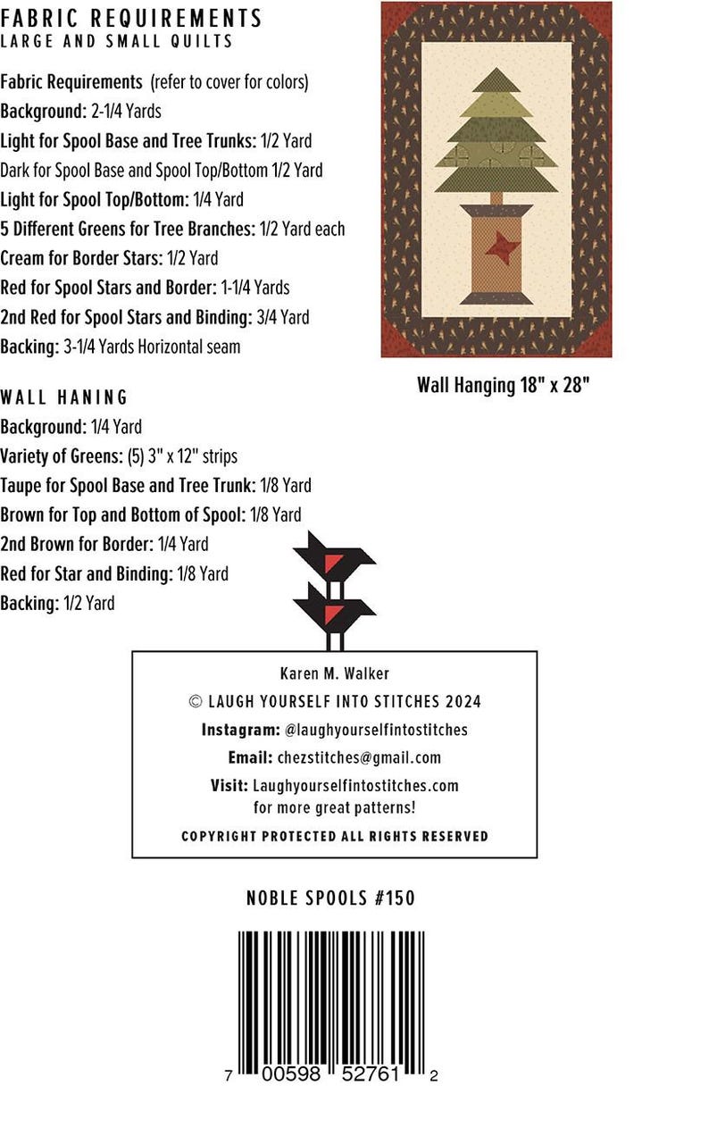 Noble Spools Pattern Noble Spools Quilt Quilting Pattern From Laugh Yourself Into Stitches ...