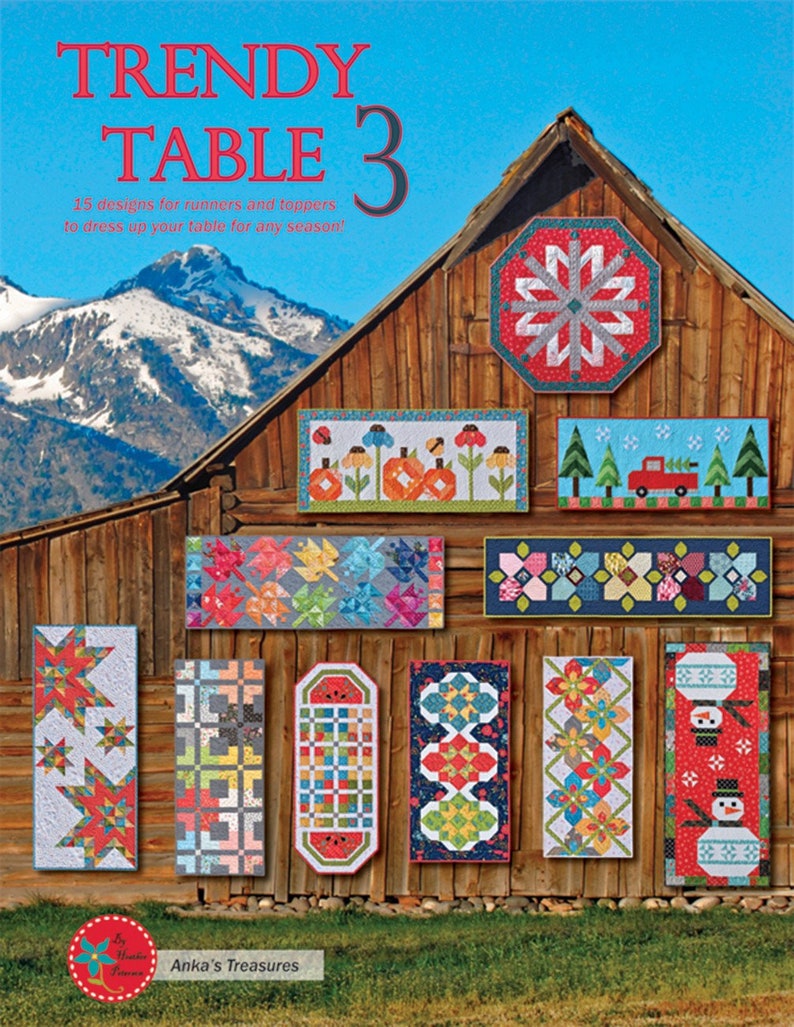 From Anka/'s Treasures NEW Please See Description and Pictures For More Information! Trendy Table 3 Softcover Book Quilting And Sewing