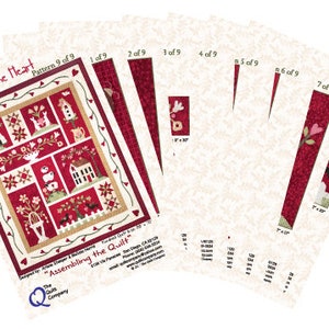 From the Heart Complete Quilting and Applique Pattern Set From Quilt ...