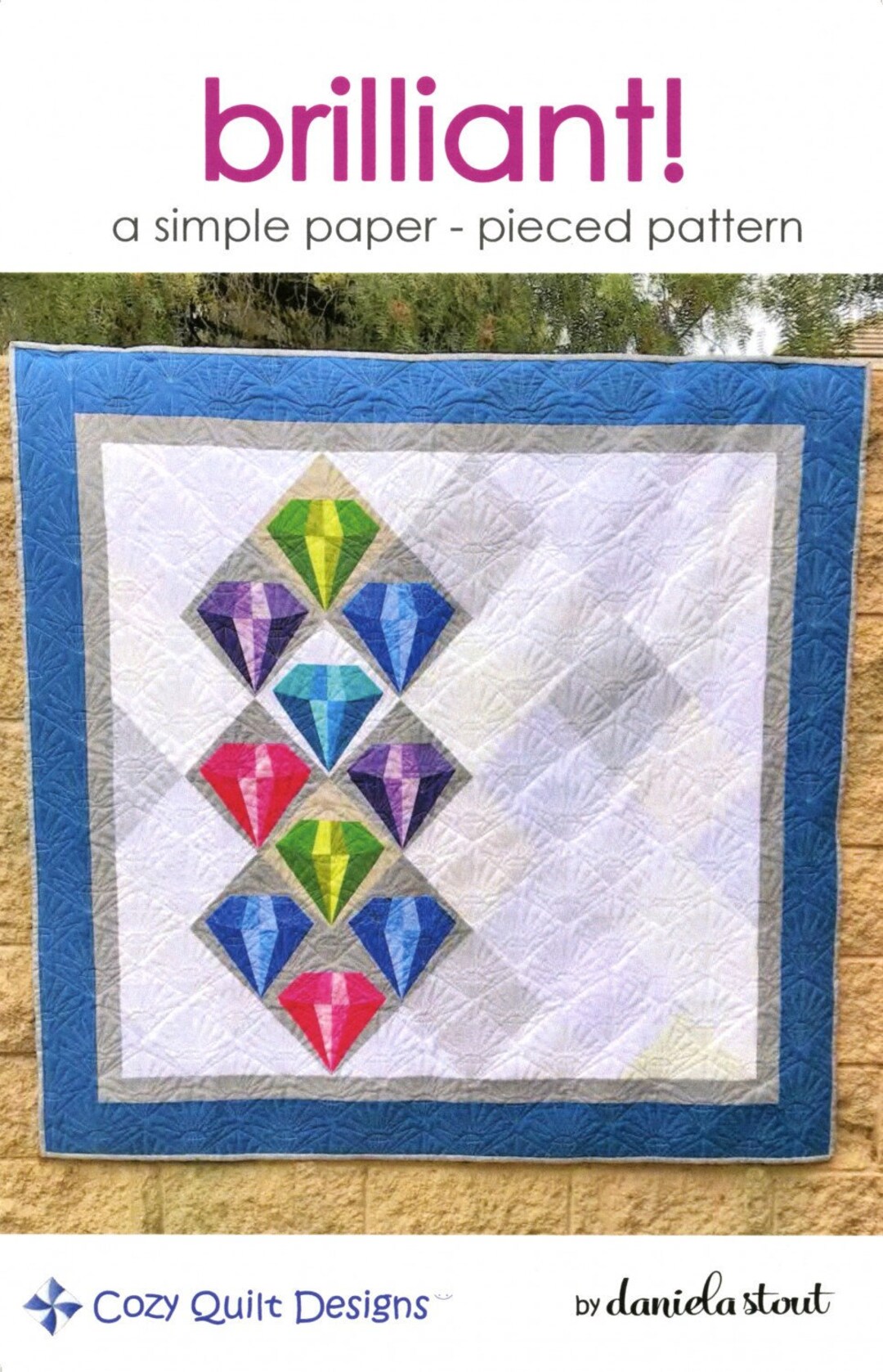 Brilliant Quilt Quilting Pattern A Paper Pieced Pattern From - Etsy