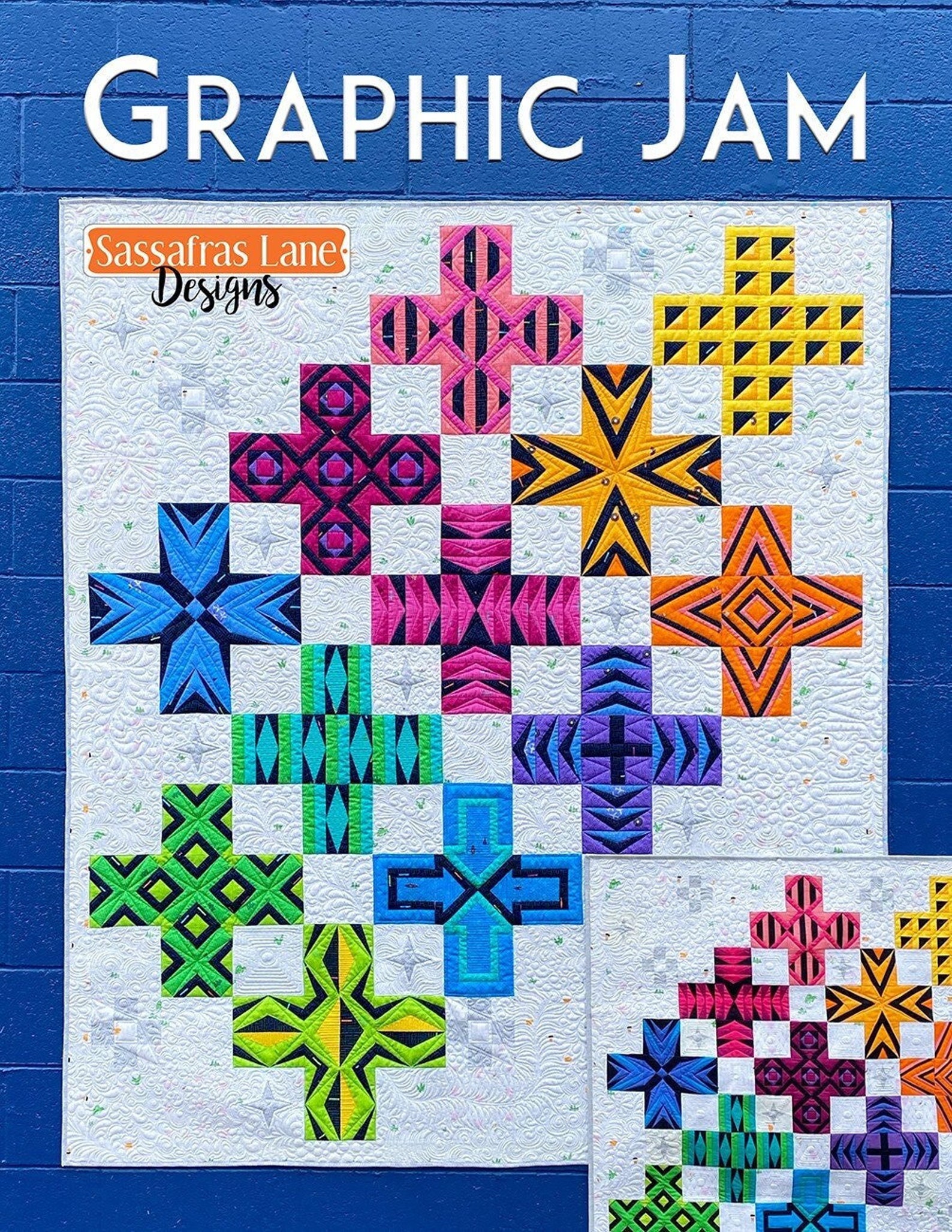 Graphic Jam BOM Quilt Quilting Pattern by Sassafras Lane Etsy