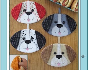 Hot Dogs Pot Holders Hot Pads Sewing Pattern, From Susie C. Shore Designs NEW, Please See Description and Pictures For More Information!