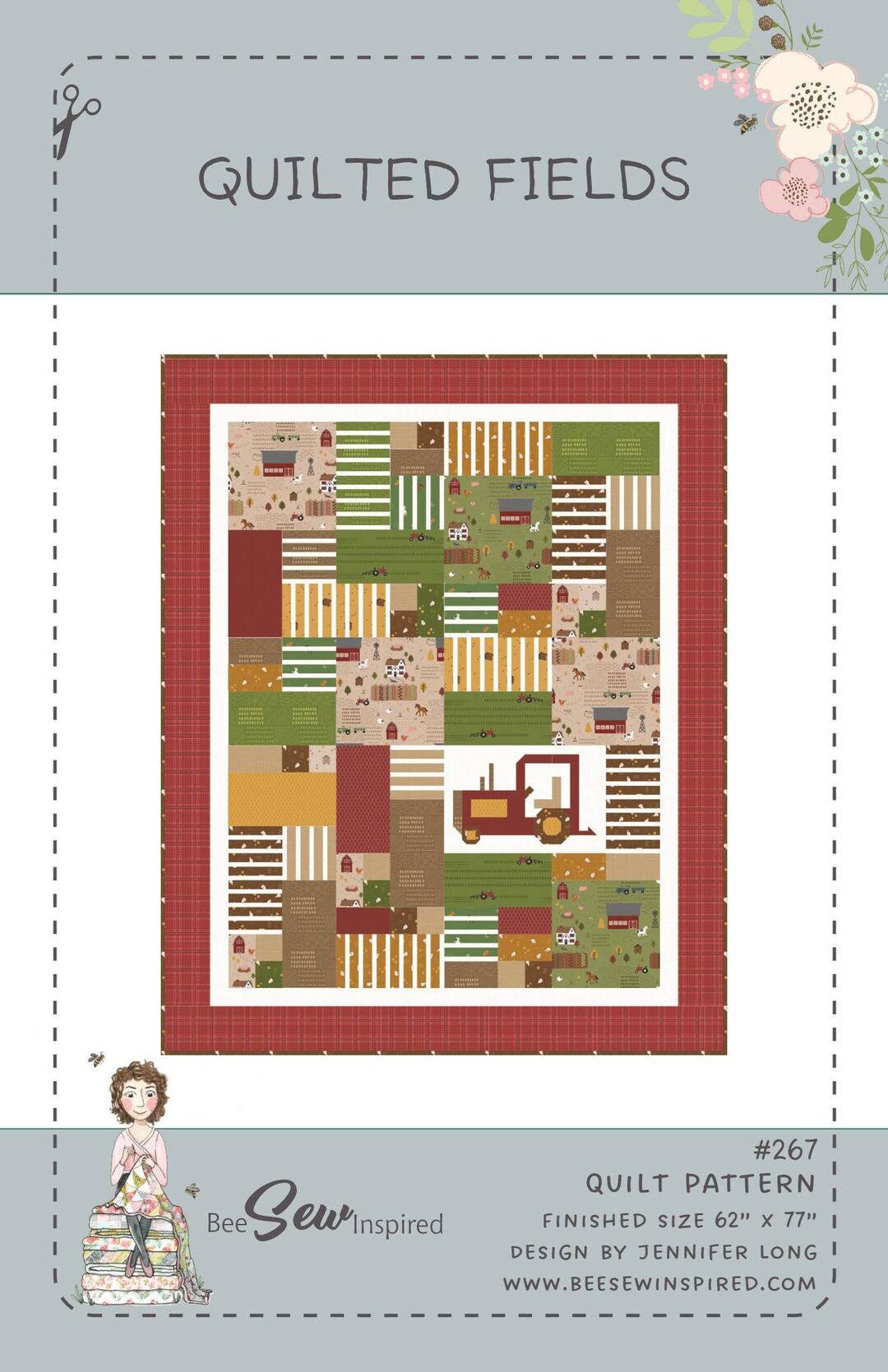 Quilted Fields Quilt Quilting Pattern, From Bee Sew Inspired and Sew A ...